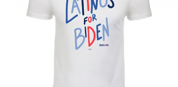 Latinos For Biden White T-shirt